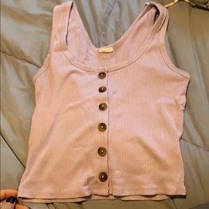 Purple cropped tank top